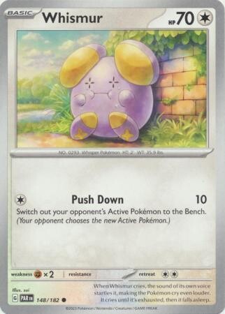 Whismur - 148/182 - Common Scarlet &amp; Violet: Paradox Rift Singles