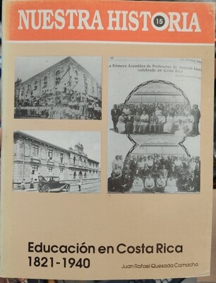 BA Nuestra Historia Educacion En Costa Rica Libro Espanol