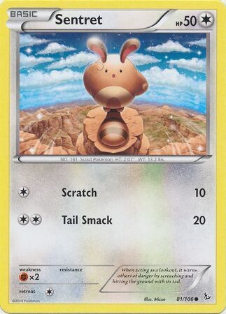 Sentret - 81/106 - Common
XY: Flashfire Singles