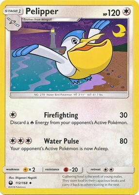 Pelipper - 112/168 - Uncommon
Sun &amp; Moon: Celestial Storm Singles