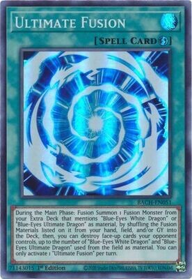 Ultimate Fusion - BACH-EN051 - Super Rare 1st Edition Battle of Chaos 1st Edition Singles