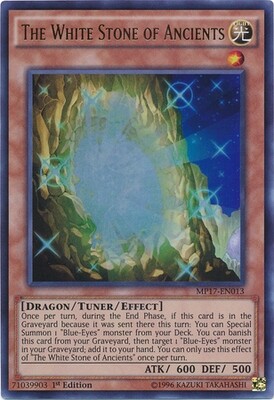 SH The White Stone of Ancients - MP17-EN013 - Ultra Rare 1st Edition 2017 Mega-Tins 1st Edition Singles