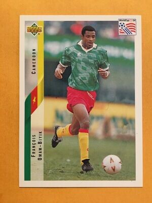1994 Upper Deck World Cup #224 Cameroon Francois Oman-Biyik Soccer Card