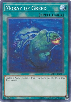 Moray of Greed - OP11-EN019 - Common
OTS Tournament Pack 11 (OP11) *Espanol*