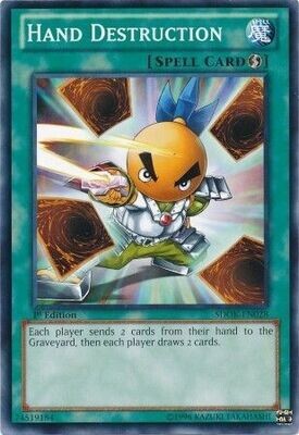 Hand Destruction - SDOK-EN028 - Common 1st Edition
Structure Deck: Onslaught of the Fire Kings [SDOK]
