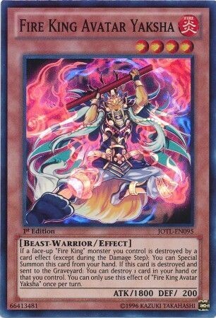 Fire King Avatar Yaksha - JOTL-EN095 - Super Rare 1st Edition Judgment of the Light 1st Edition Singles *Espanol*