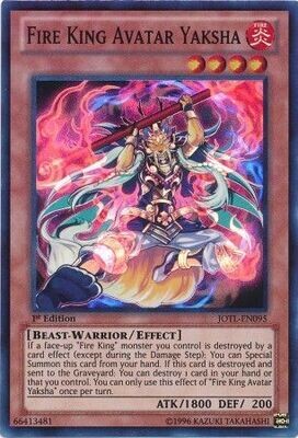 Fire King Avatar Yaksha - JOTL-EN095 - Super Rare 1st Edition Judgment of the Light 1st Edition Singles *Espanol*