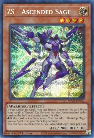 ZS - Ascended Sage - MP22-EN059 - Prismatic Secret Rare 1st Edition
2022 Mega-Tin: Pharaoh&#39;s Gods 1st Edition Singles