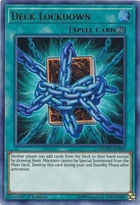 SH Deck Lockdown - DUOV-EN090 - Ultra Rare 1st Edition Duel Overload 1st Edition Singles