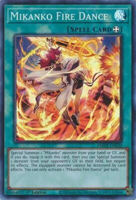 Mikanko Fire Dance - AMDE-EN030 - Super Rare 1st Edition
Amazing Defenders 1st Edition Singles *Espanol*