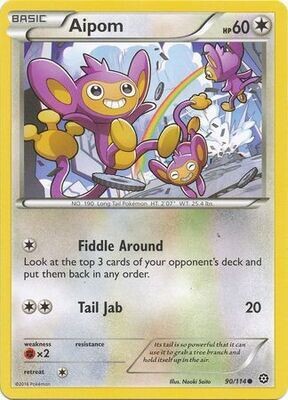 Aipom - 90/114 - Common
XY: Steam Siege Singles