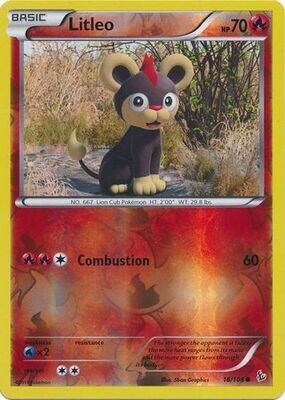 Litleo - 18/106 - Common Reverse Holo
XY: Flashfire Reverse Holo Singles