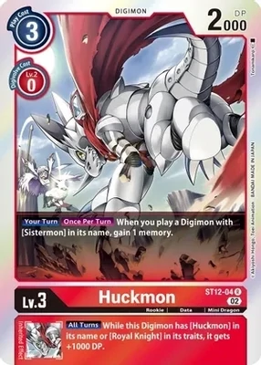 Huckmon - Starter Deck 12: Jesmon (ST-12)
Starter Deck 12: Jesmon
