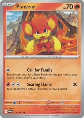 Pansear - 020/182 - Common Scarlet &amp; Violet: Paradox Rift Singles