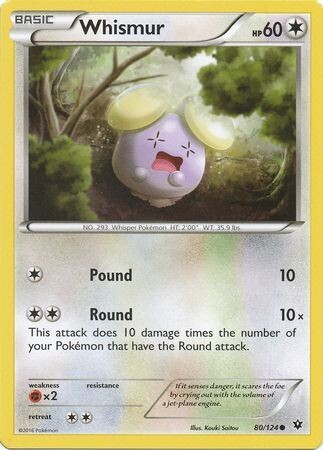 Whismur - 80/124 - Common
XY: Fates Collide Singles