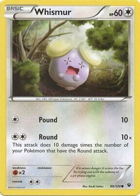 Whismur - 80/124 - Common
XY: Fates Collide Singles