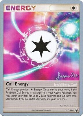 Call Energy - 92/100 - Jason Martinez 2009 World Championship Card
World Championship 2009 Singles