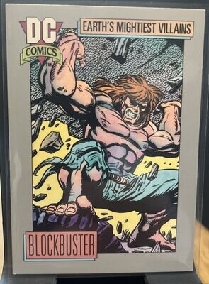 DC Comics BLOCKBUSTER #82 1992 Earth’s Mightiest Villains Trading Card Series 1