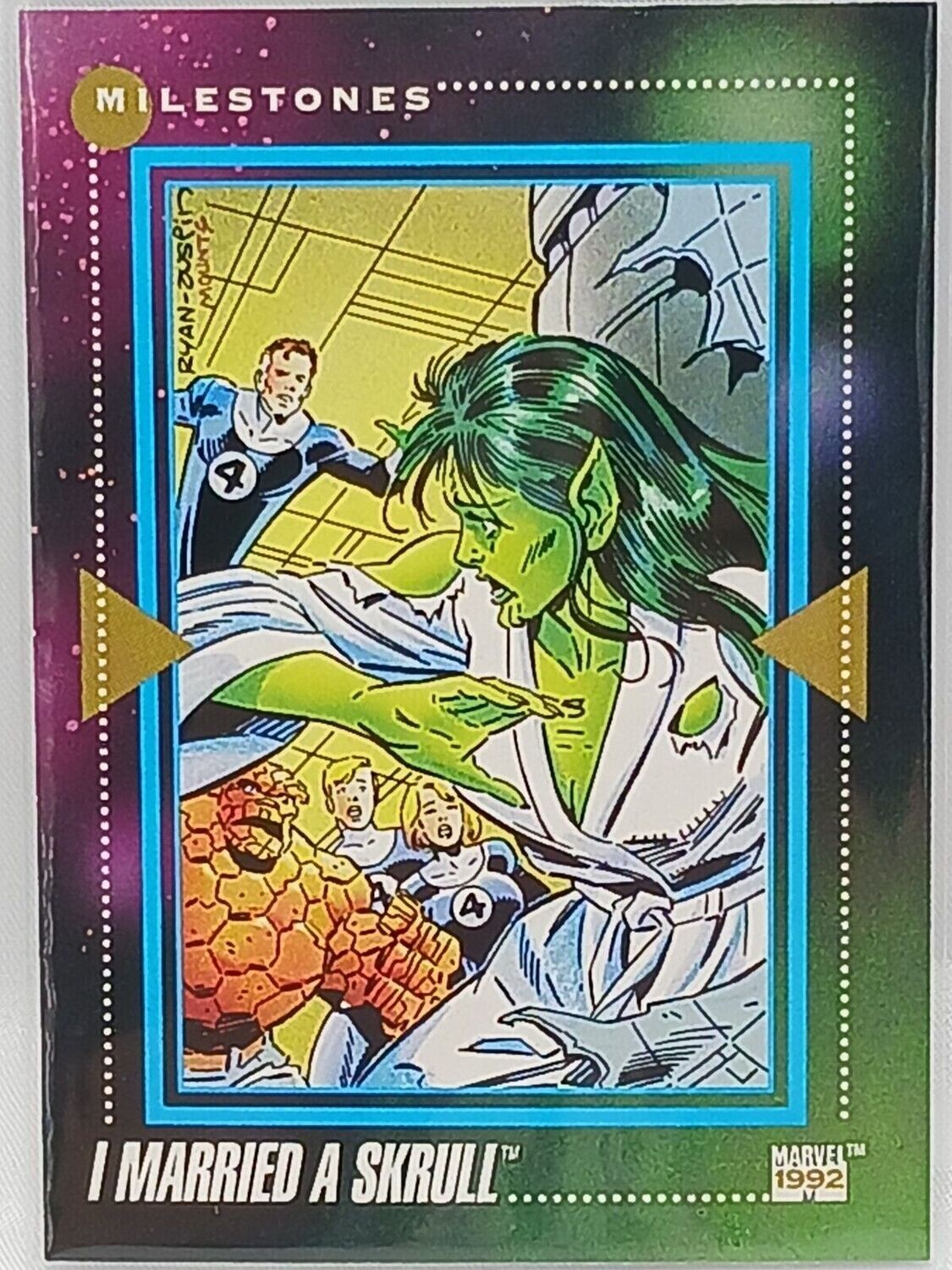 Marvel Impel Series 3 1992 I Married A Skrull Milestones Trading Card 192