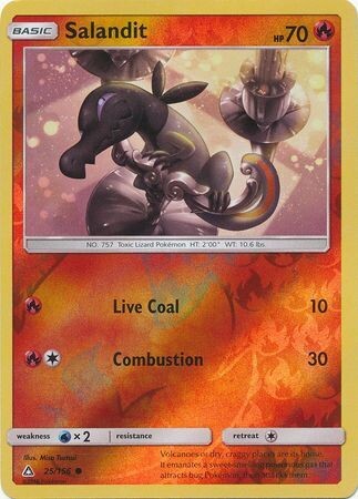 Salandit - 25/156 - Common Reverse Holo
Sun &amp; Moon: Ultra Prism Reverse Holo Singles