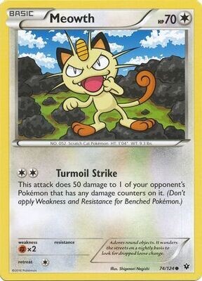 Meowth - 74/124 - Common
XY: Fates Collide Singles