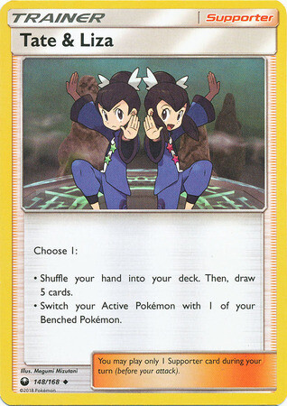 Tate &amp; Liza - 148/168 - Uncommon
Sun &amp; Moon: Celestial Storm Singles (Español)