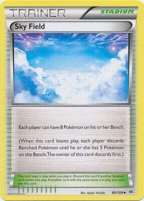 Sky Field - 89/108 - Uncommon XY: Roaring Skies Singles