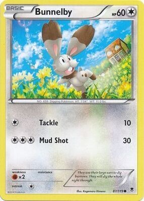 Bunnelby - 87/119 - Common
XY: Phantom Forces Singles
