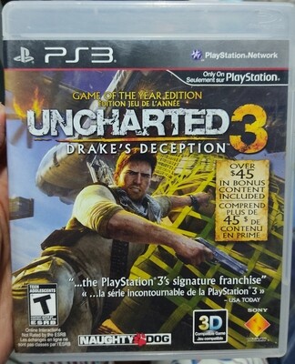 SJ Uncharted 3 Game of the Year Playstation 3 Usado Completo