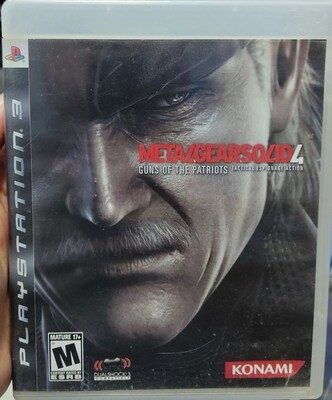 SJ Metal Gear Solid 4 Playstation 3 Usado Completo