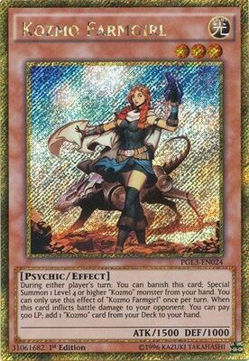 SH Kozmo Farmgirl - PGL3-EN024 - Gold Secret Rare 1st Edition
Premium Gold: Infinite Gold Singles
