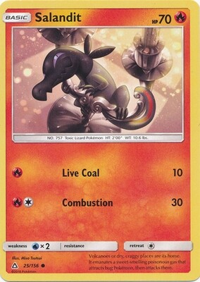 Salandit - 25/156 - Common
Sun &amp; Moon: Ultra Prism Singles