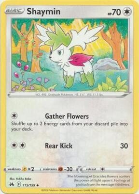 Shaymin - 115/159 - Uncommon
Crown Zenith Singles (Español)