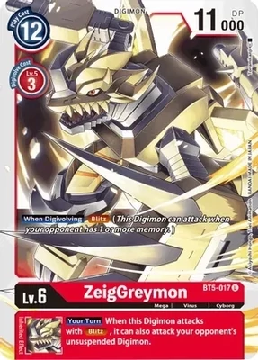 ZeigGreymon - Battle of Omni (BT05)
Battle of Omni
