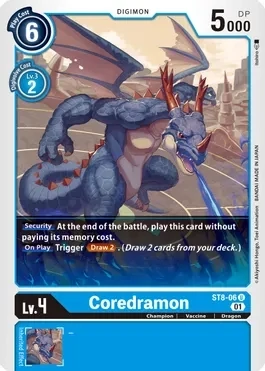 Coredramon - Starter Deck 08: Ulforce Veedramon (ST-8)
Starter Deck 08: Ulforce Veedramon