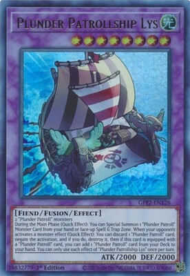 Plunder Patrollship Lys - GFP2-EN128 - Ultra Rare 1st Edition
Ghosts From The Past: The 2nd Haunting 1st Edition Singles