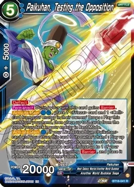 Paikuhan, Testing the Opposition - Dawn of the Z-Legends (DBS-B18) Dawn of the Z-Legends