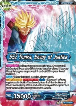 Trunks // SS2 Trunks, Envoy of Justice - Rise of the Unison Warrior (DBS-B10)
Rise of the Unison Warrior