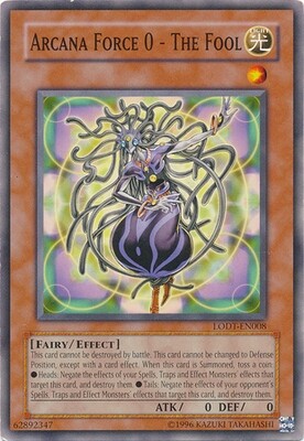 Arcana Force 0 - The Fool - LODT-EN008 - Common Unlimited
Light of Destruction [LODT] Unlimited Singles