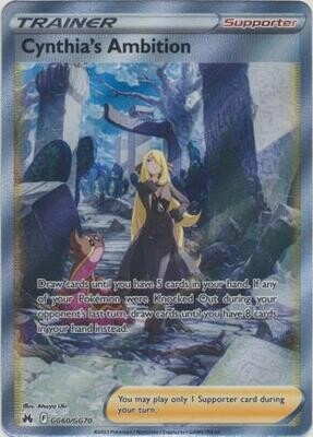 SH Cynthia&#39;s Ambition - GG60/GG70 - Full Art Ultra Rare
Crown Zenith Singles