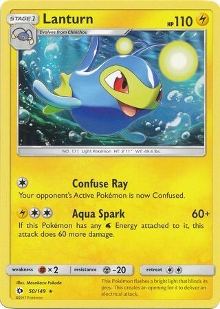 Lanturn - 50/149 - Rare
Sun &amp; Moon (Base Set) Singles