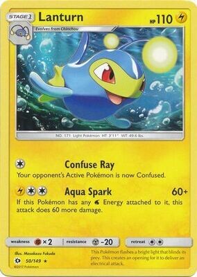 Lanturn - 50/149 - Rare
Sun &amp; Moon (Base Set) Singles