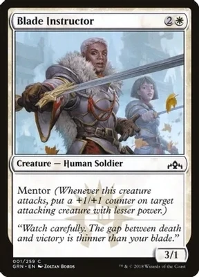 Blade Instructor - Guilds of Ravnica (GRN) Guilds of Ravnica
