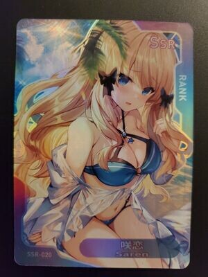Saren | SSR-020 | Senpai Goddess Haven 2 | SGH2 | Anime Waifu Card