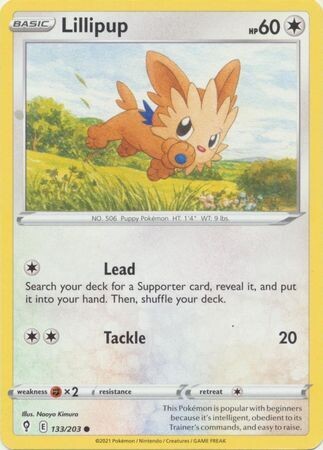 Lillipup - 133/203 - Common
Sword &amp; Shield: Evolving Skies Singles (Español)