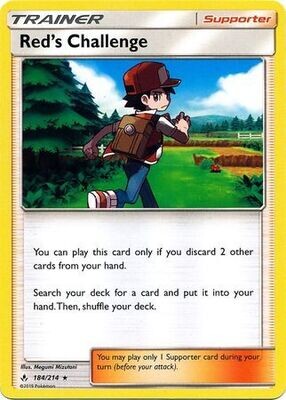 Red&#39;s Challenge - 184/214 - Rare Theme Deck Exclusive Pokemon Theme Deck Exclusives (Español)