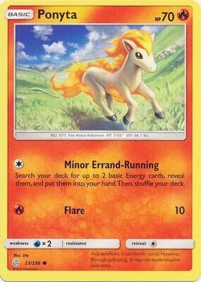 Ponyta - 23/236 - Common
Sun &amp; Moon: Cosmic Eclipse Singles