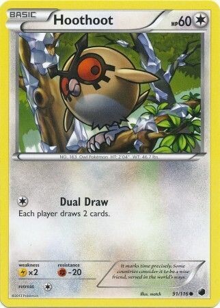 Hoothoot - 91/116 - Common
Black &amp; White 9: Plasma Freeze Singles