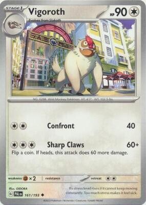 Vigoroth - 161/193 - Uncommon
Scarlet &amp; Violet: Paldea Evolved Singles