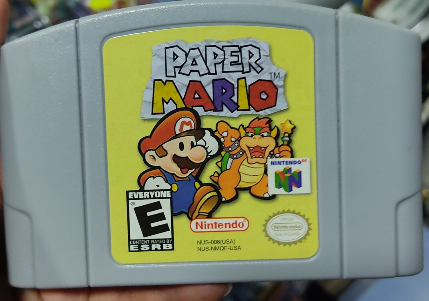NELA Paper Mario Nintendo 64 Cartucho